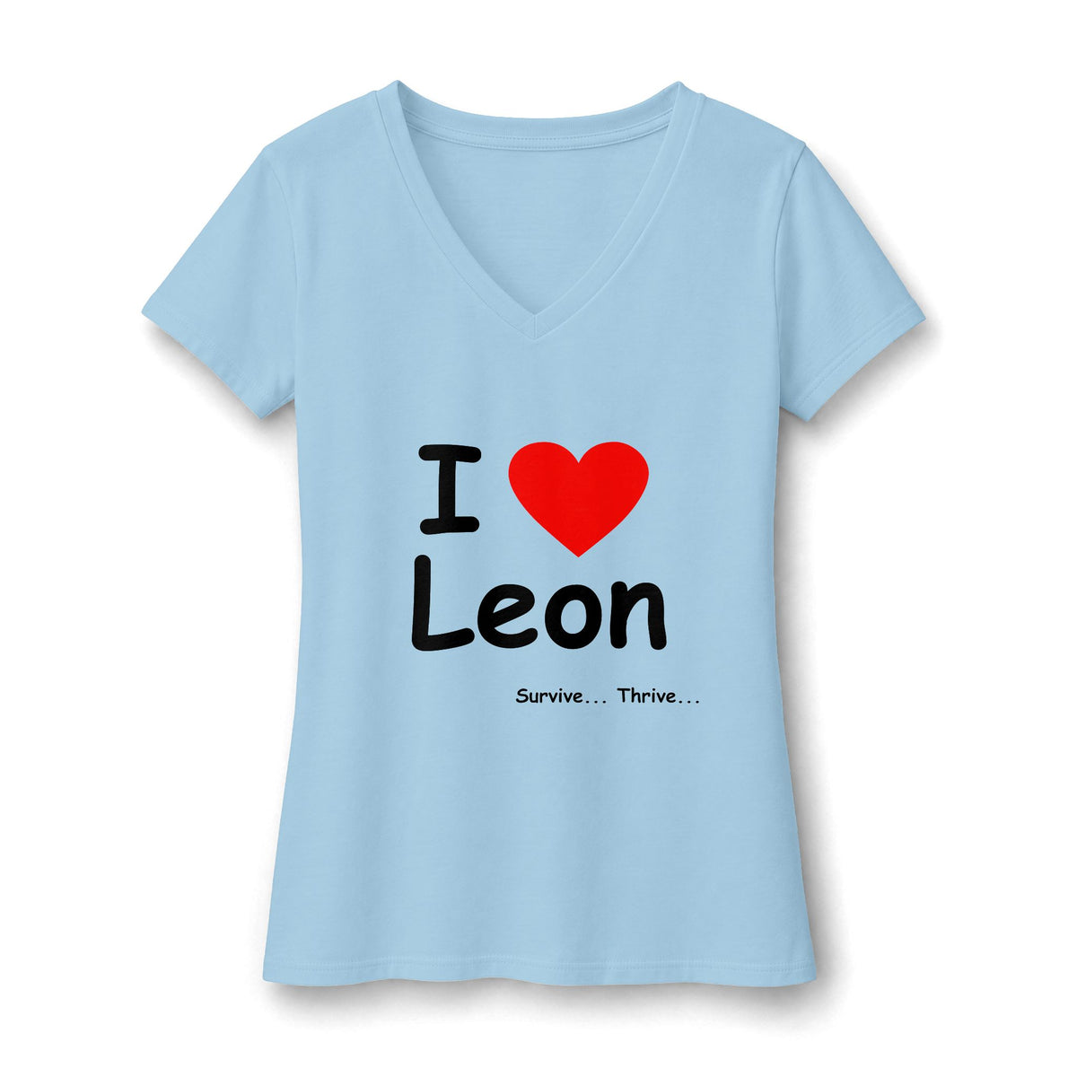 I Love Leon Women's V-Neck T-Shirt
