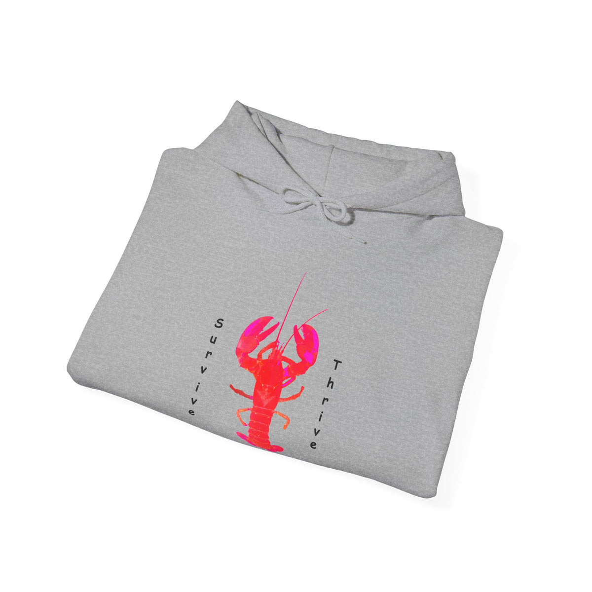 Unisex Heavy Blend™ Hooded Sweatshirt.  The art is from an actual photo of Leon, complete with his trademark back patch,... survive, thrive,...