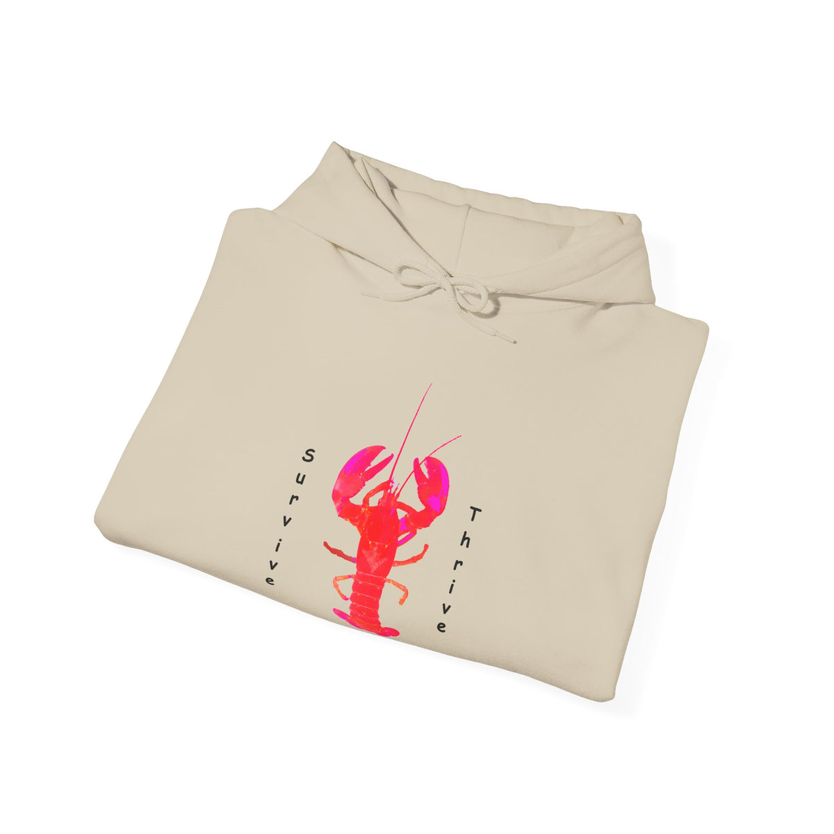 Unisex Heavy Blend™ Hooded Sweatshirt.  The art is from an actual photo of Leon, complete with his trademark back patch,... survive, thrive,...