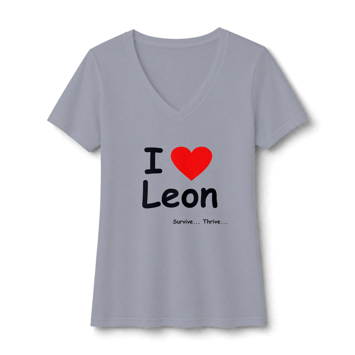 I Love Leon Women's V-Neck Tee