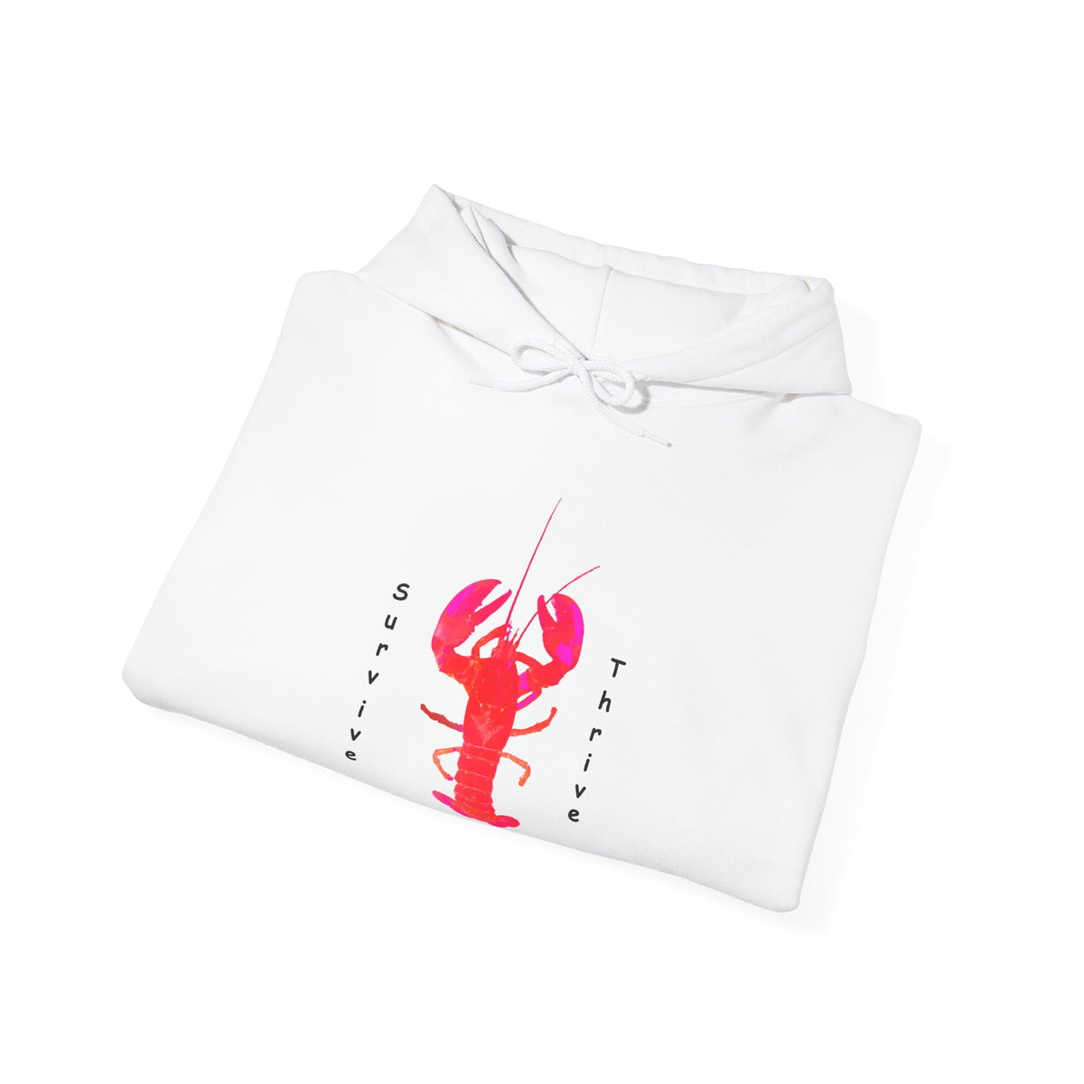 Unisex Heavy Blend™ Hooded Sweatshirt.  The art is from an actual photo of Leon, complete with his trademark back patch,... survive, thrive,...
