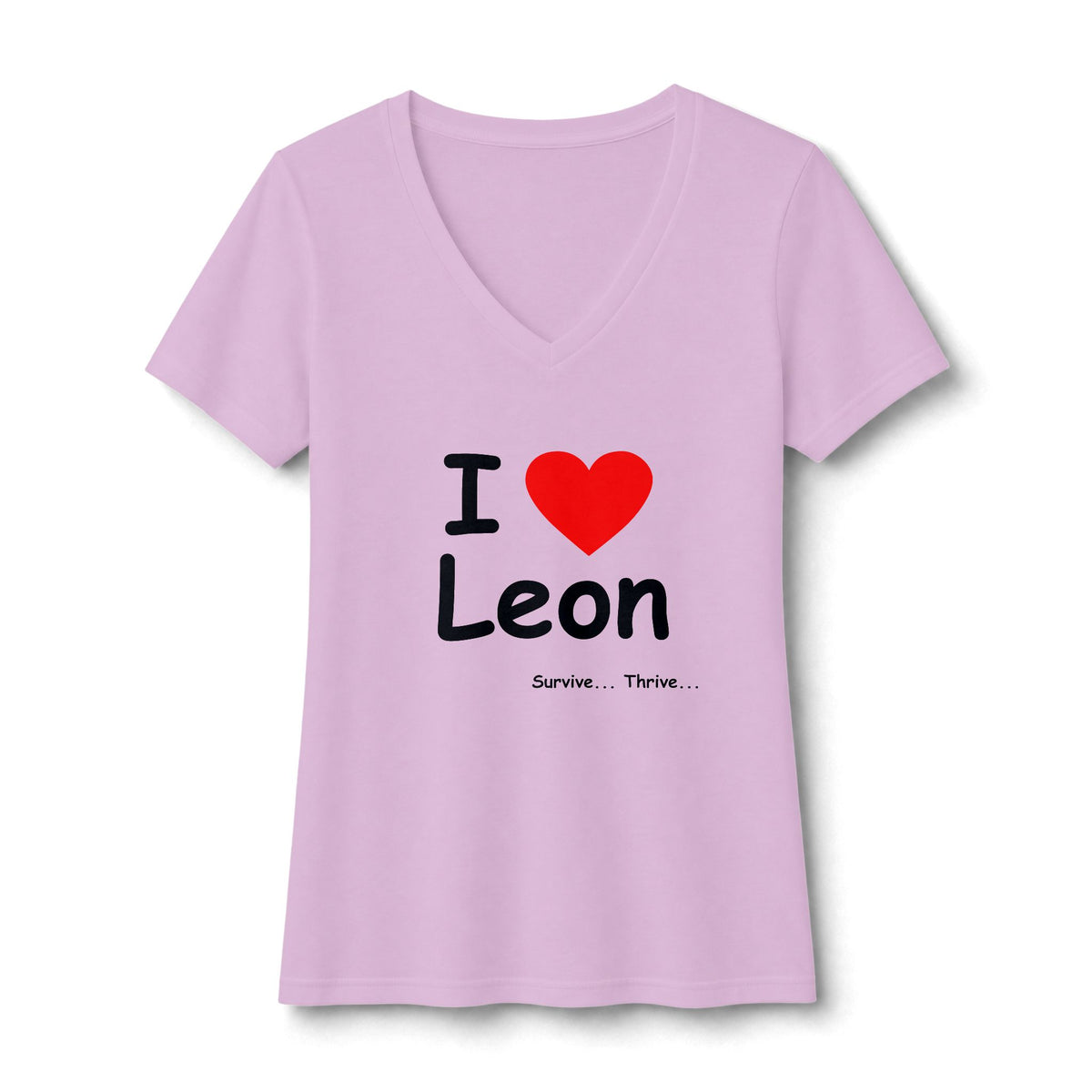 I Love Leon Women's V-Neck Tee