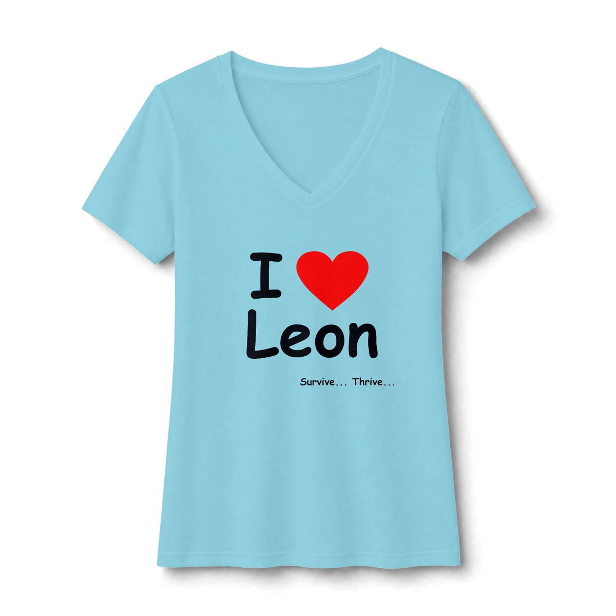 I Love Leon Women's V-Neck T-Shirt
