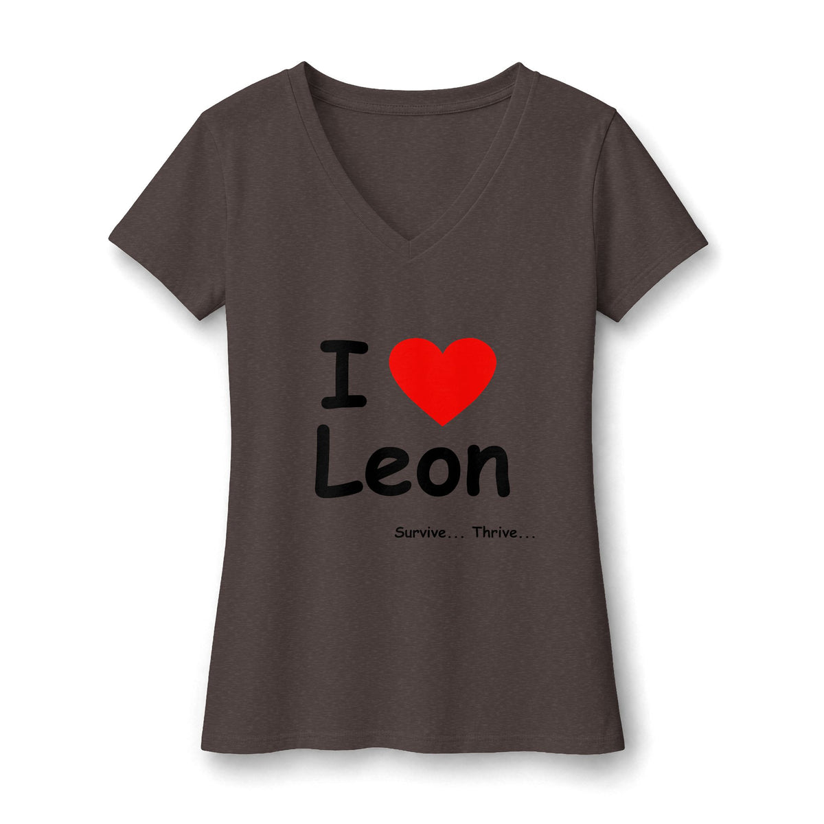 I Love Leon Women's V-Neck T-Shirt