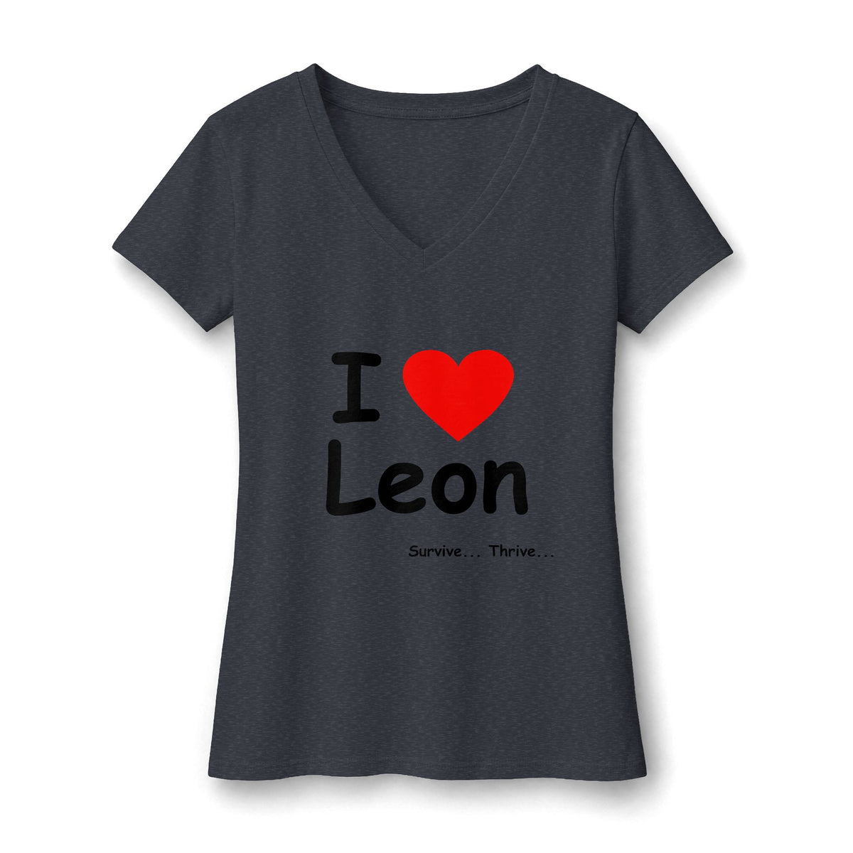 I Love Leon Women's V-Neck T-Shirt