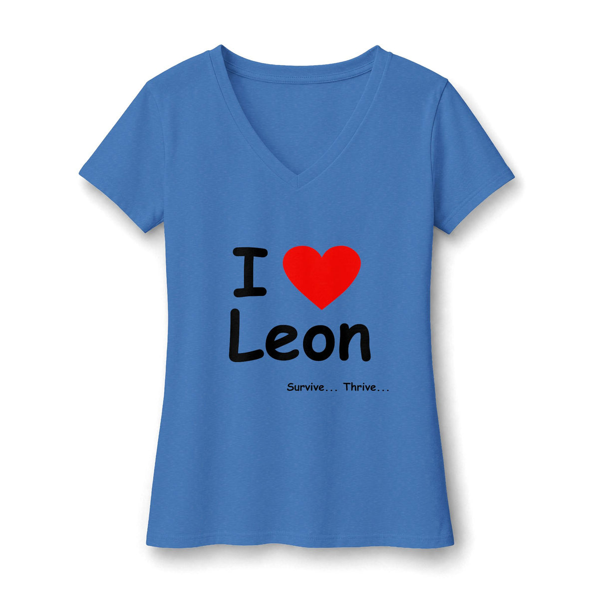 I Love Leon Women's V-Neck T-Shirt