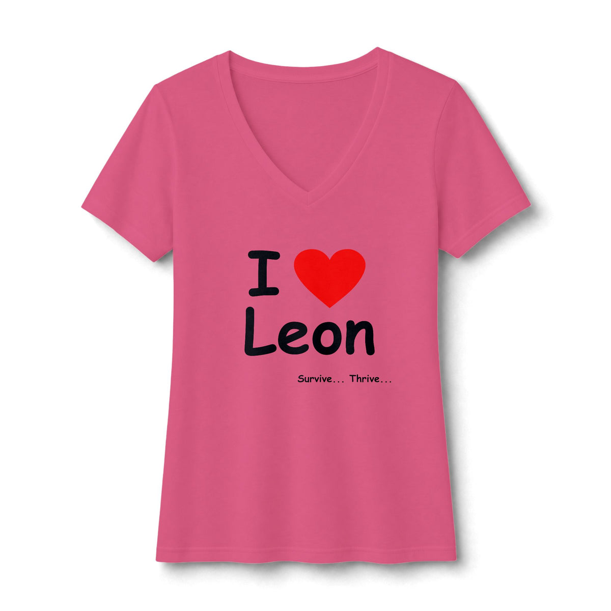 I Love Leon Women's V-Neck T-Shirt
