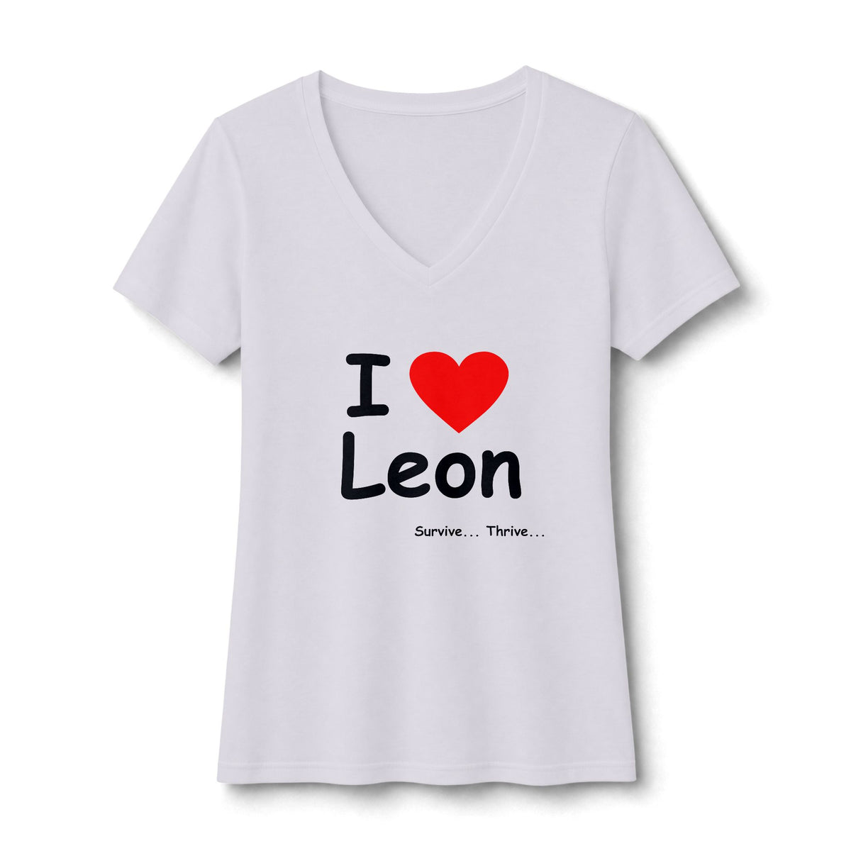 I Love Leon Women's V-Neck Tee
