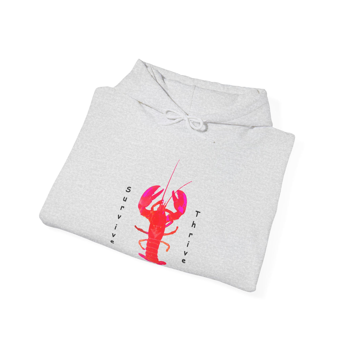 Unisex Heavy Blend™ Hooded Sweatshirt.  The art is from an actual photo of Leon, complete with his trademark back patch,... survive, thrive,...