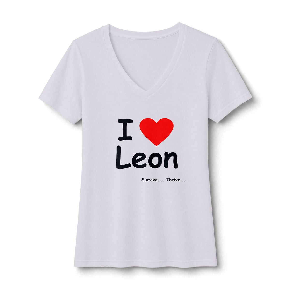 I Love Leon Women's V-Neck T-Shirt