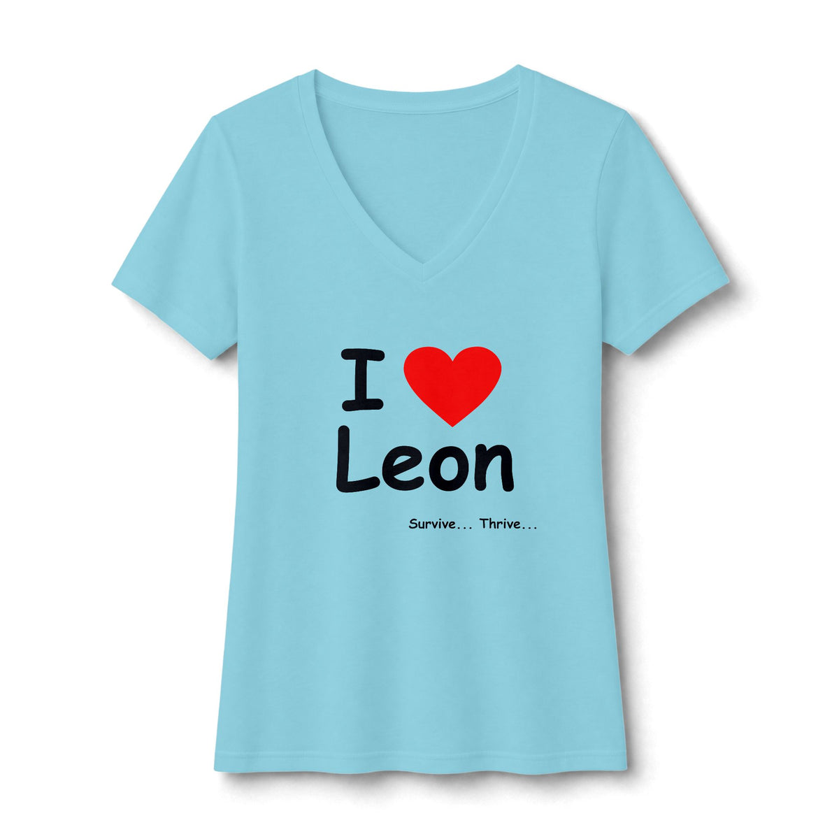 I Love Leon Women's V-Neck Tee