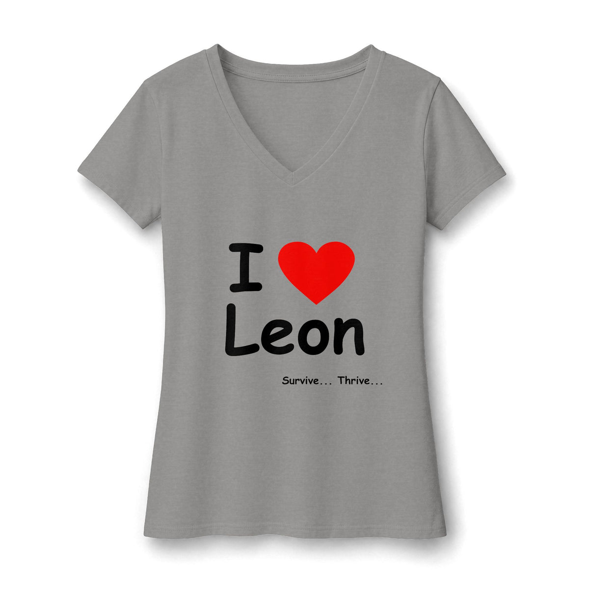 I Love Leon Women's V-Neck T-Shirt